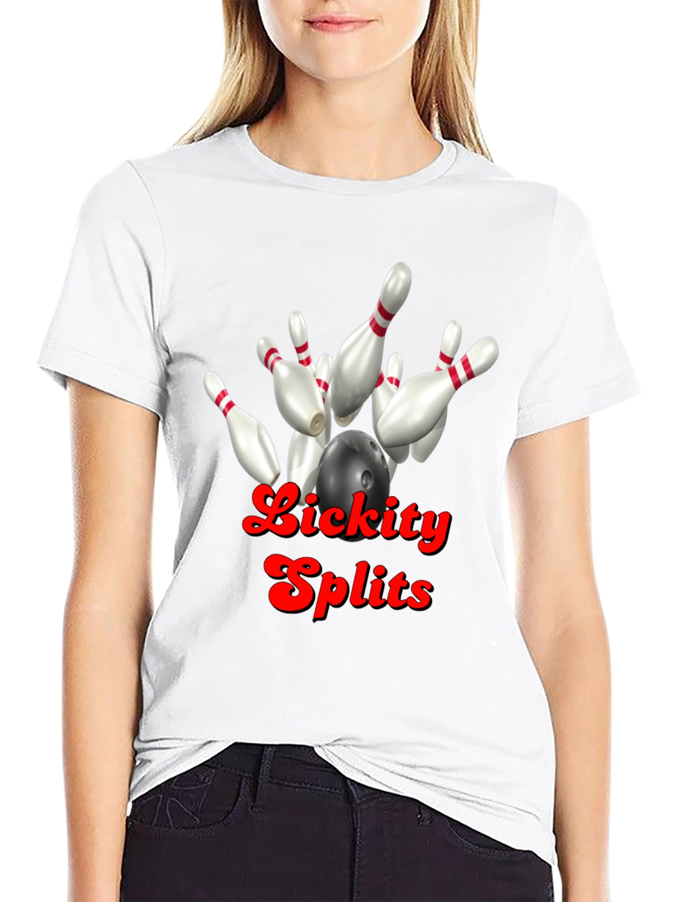 Lickity Splits Bowling Strike T-Shirt