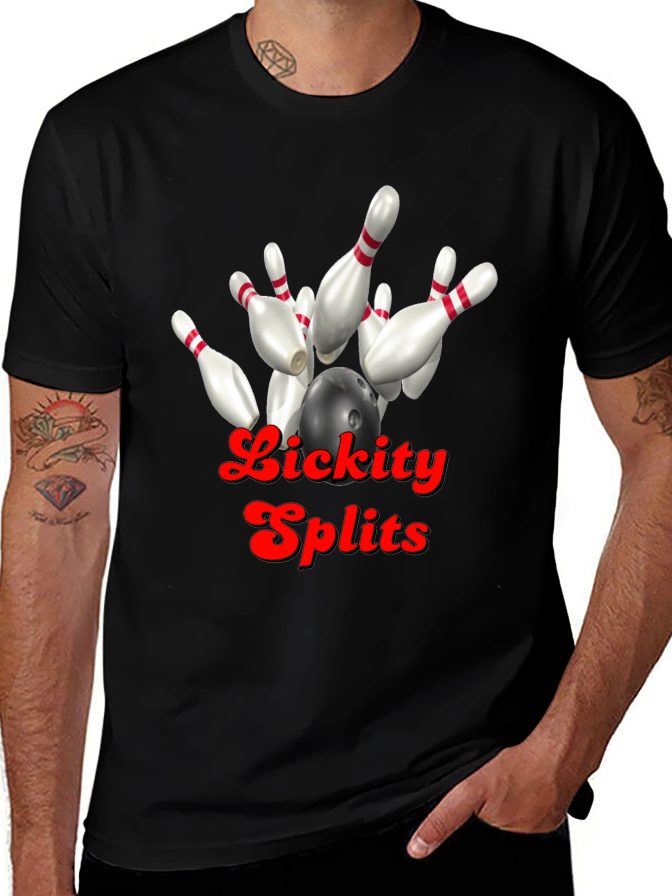 Lickity Splits Bowling Strike T-Shirt