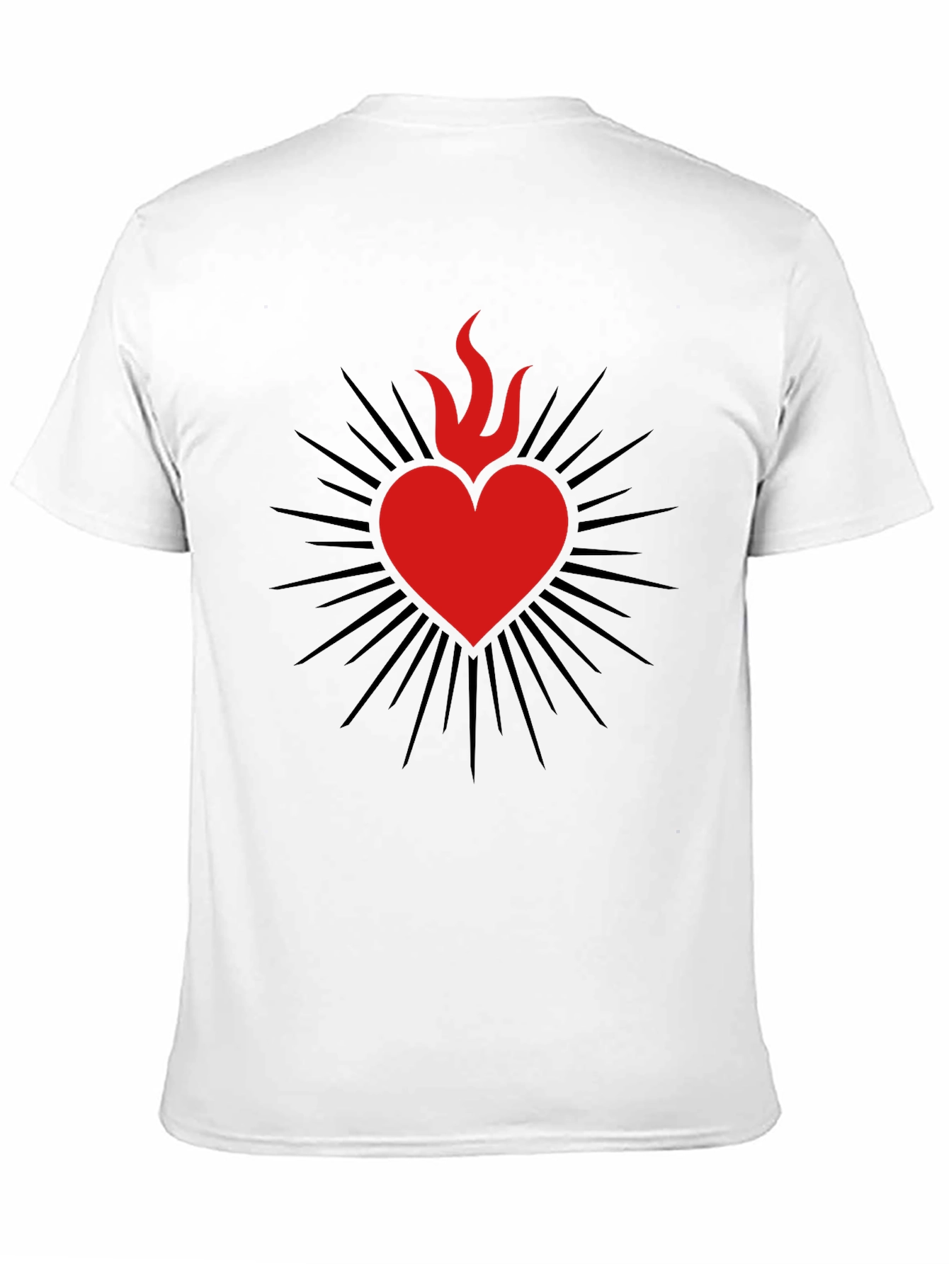 Sacred Heart Graphic Tee - Mens Black T-Shirt