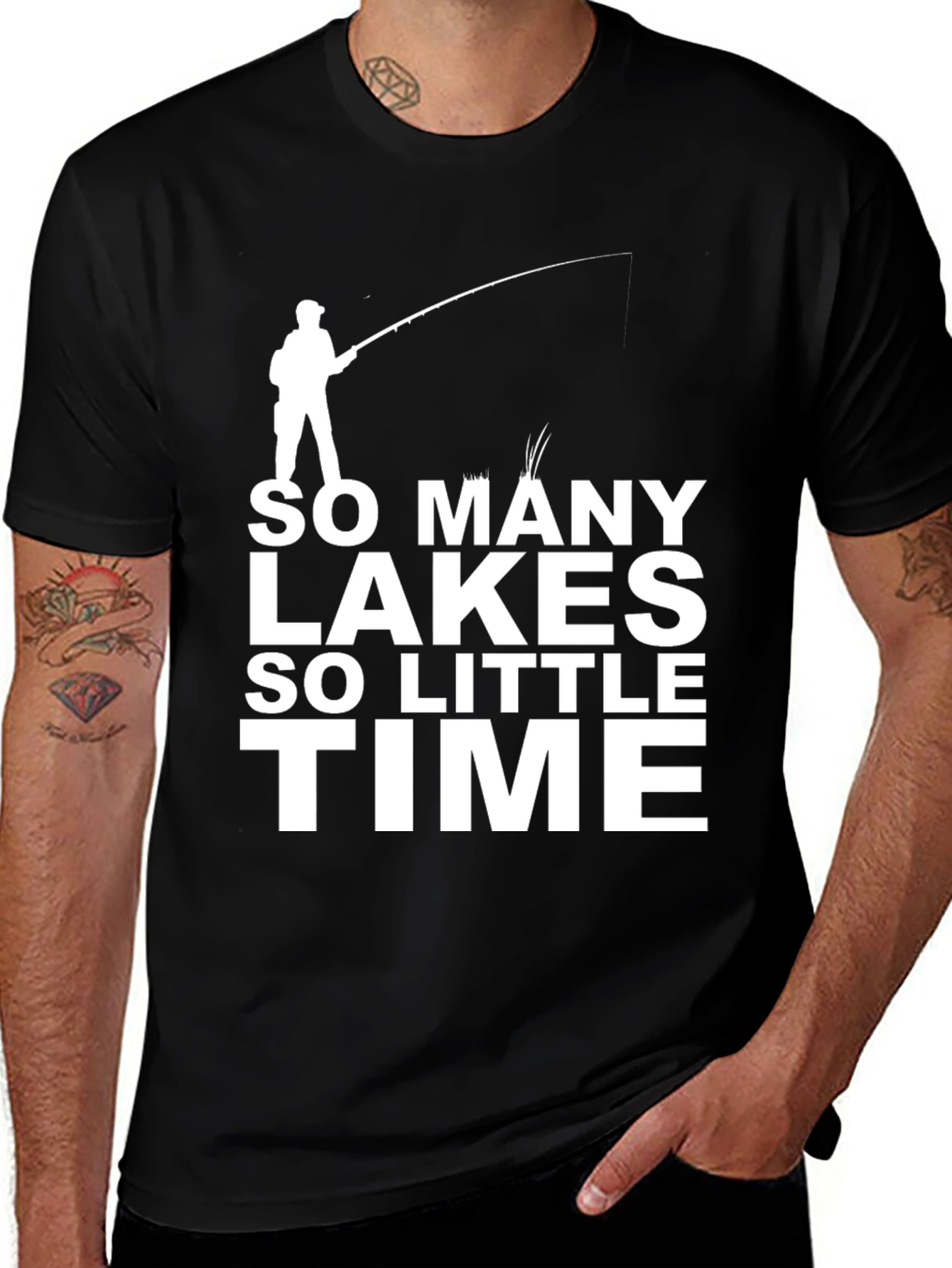 So Many Lakes So Little Time Fishing T-Shirt