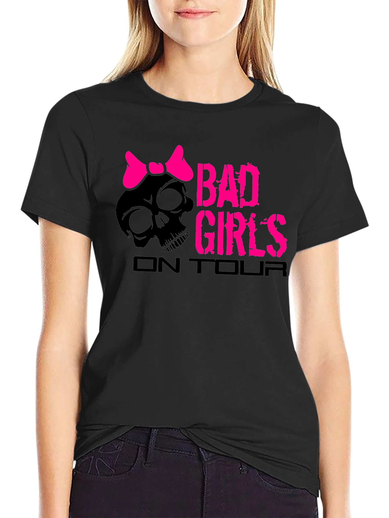 Bad Girls On Tour Black T-Shirt