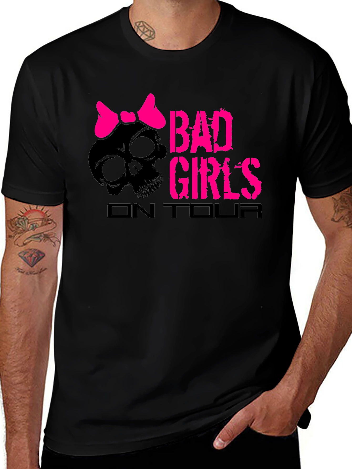 Bad Girls On Tour Black T-Shirt