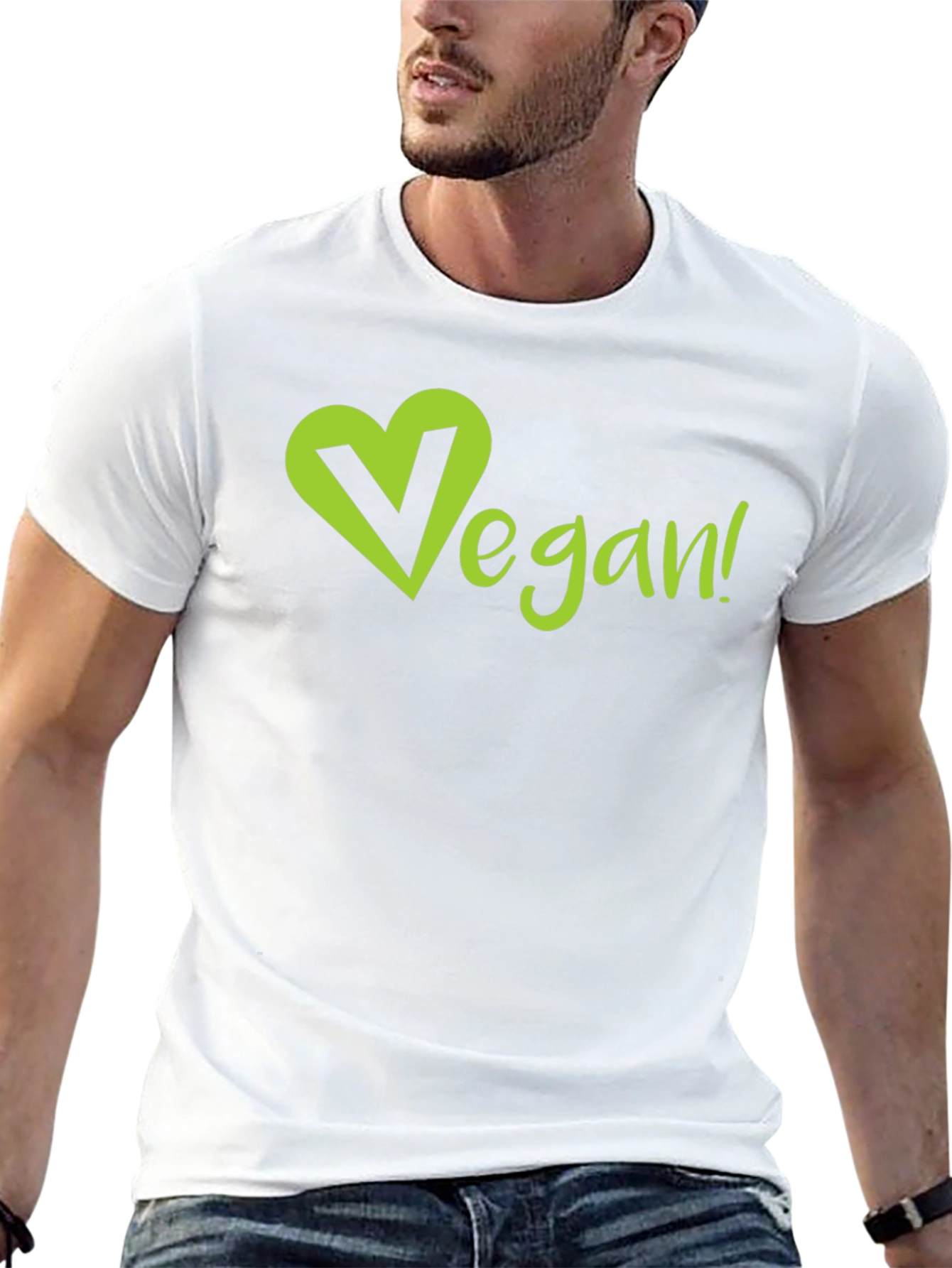 Vegan Heart T-Shirt - Eco-Friendly & Stylish