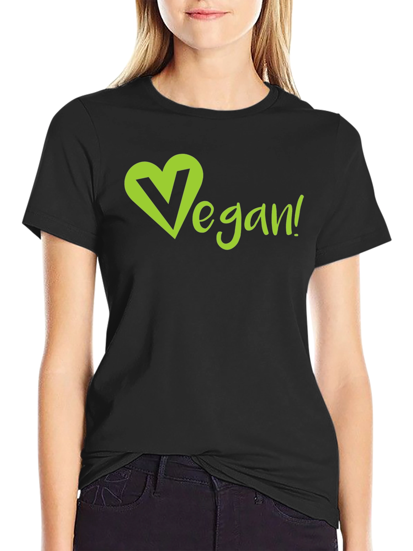 Vegan Heart T-Shirt - Eco-Friendly & Stylish