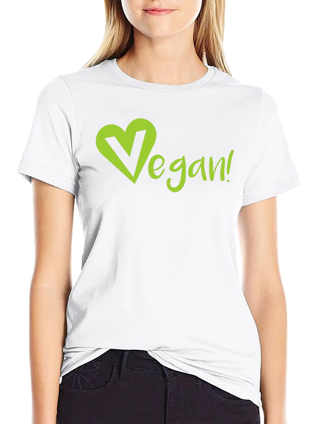 Vegan Heart T-Shirt - Eco-Friendly & Stylish