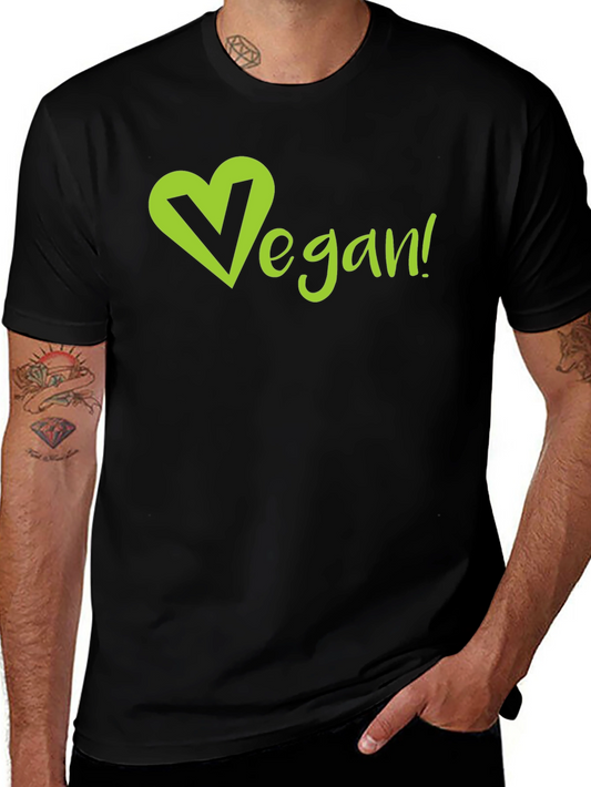 Vegan Heart T-Shirt - Eco-Friendly & Stylish