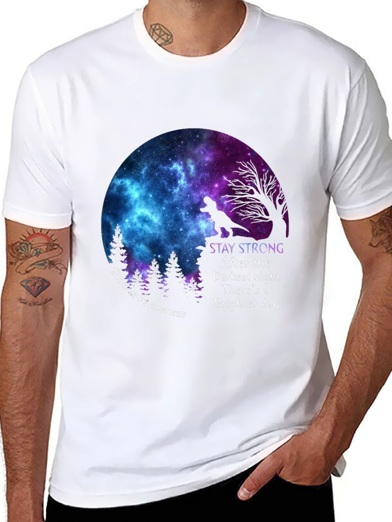 Stay Strong Suicide Awareness Graphic Tee
