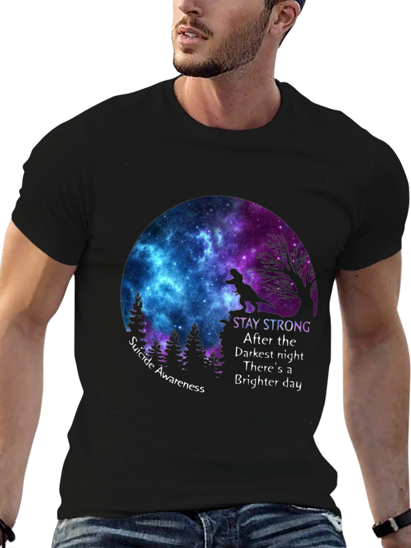 Stay Strong Suicide Awareness Graphic Tee
