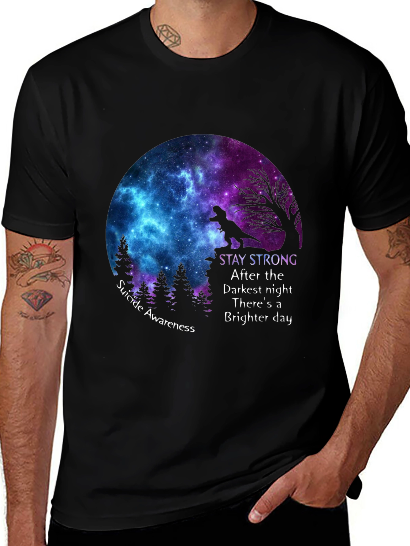 Stay Strong Suicide Awareness Graphic Tee