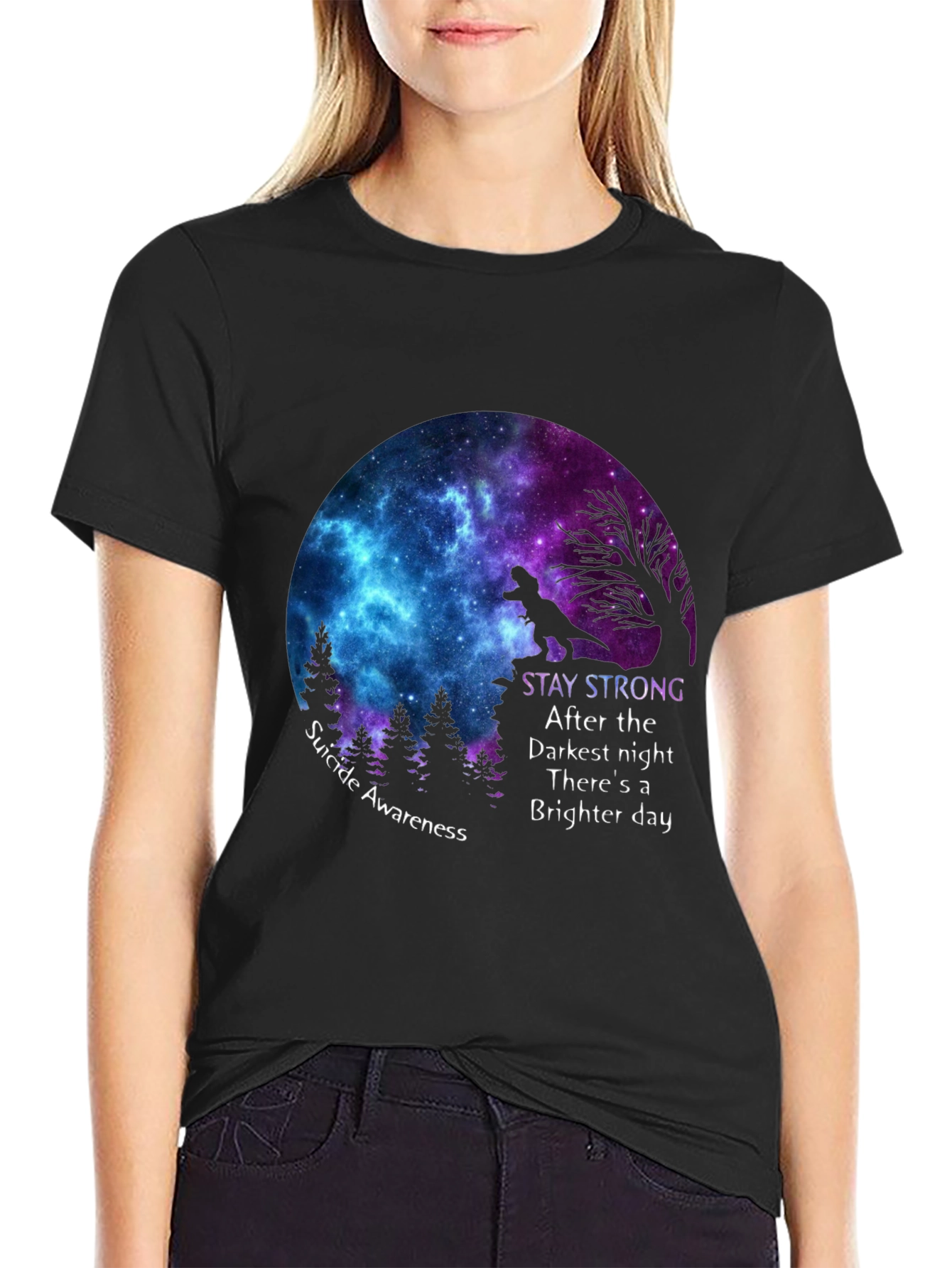 Stay Strong Suicide Awareness Graphic Tee