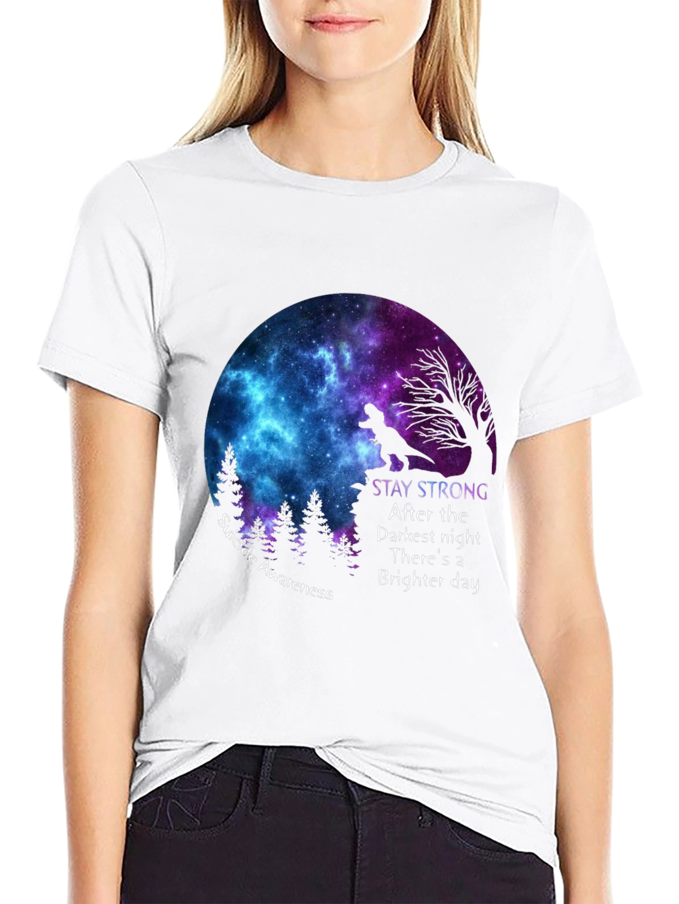 Stay Strong Suicide Awareness Graphic Tee