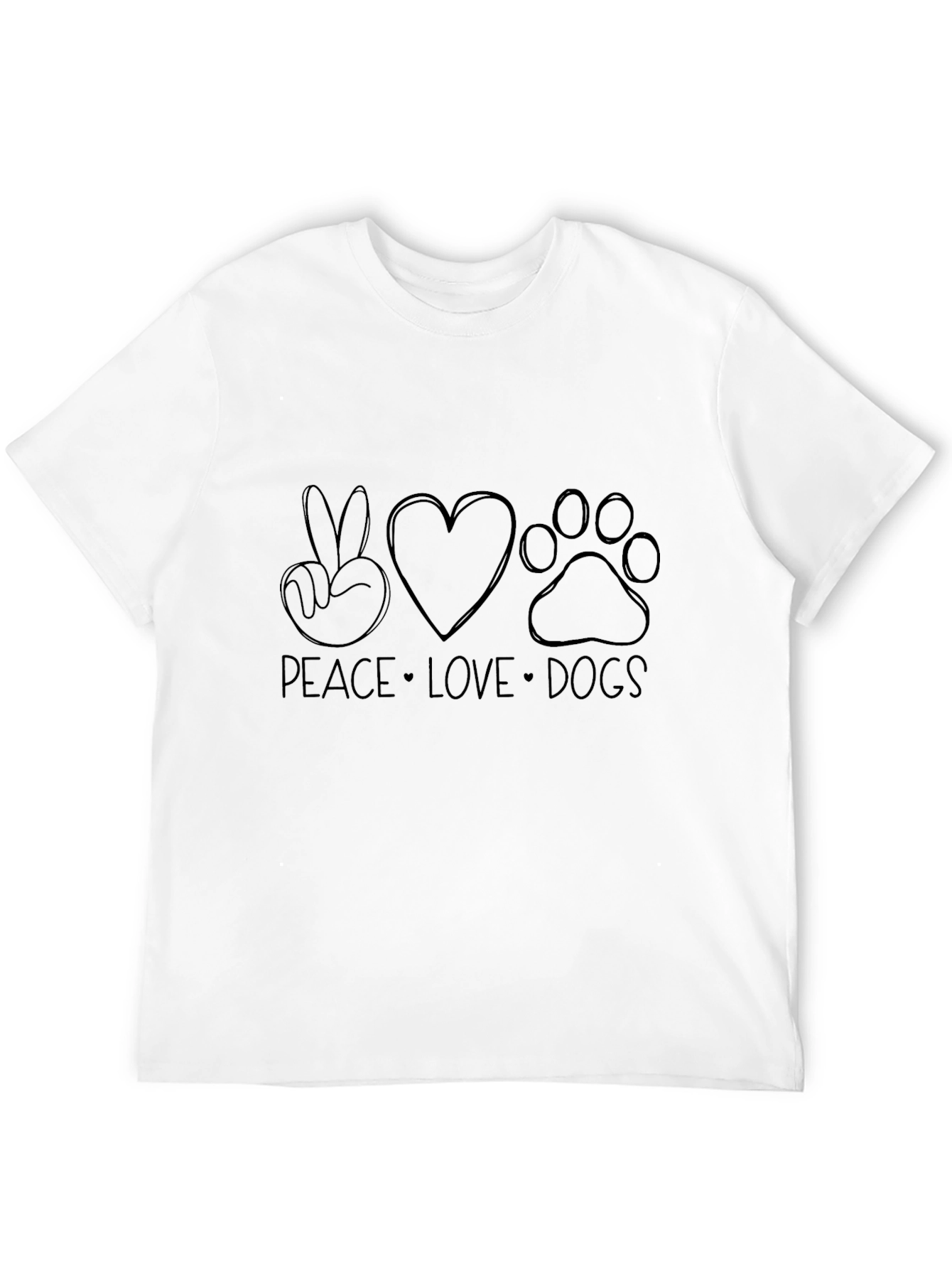 Peace Love Dogs Graphic Tee
