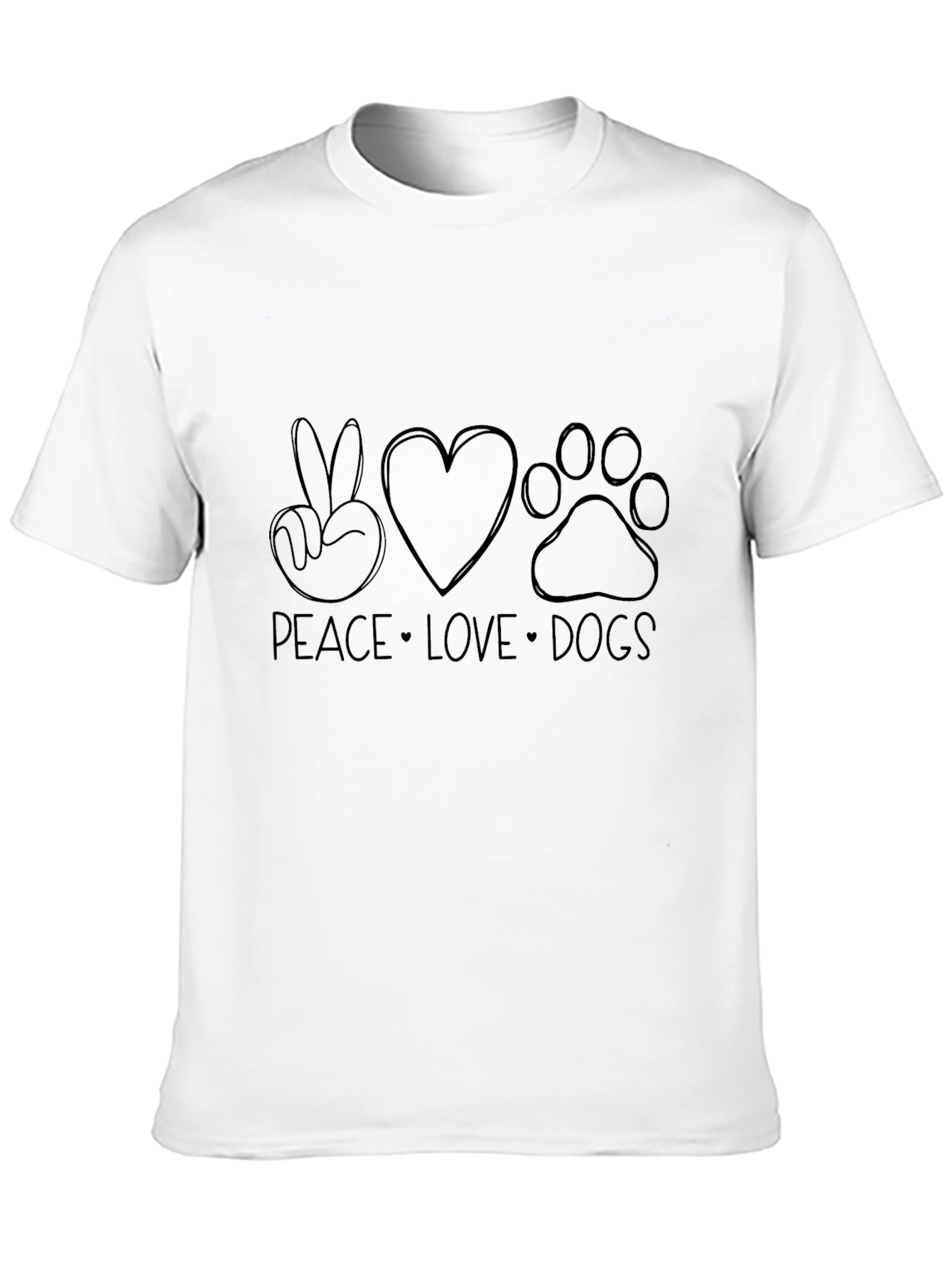 Peace Love Dogs Graphic Tee
