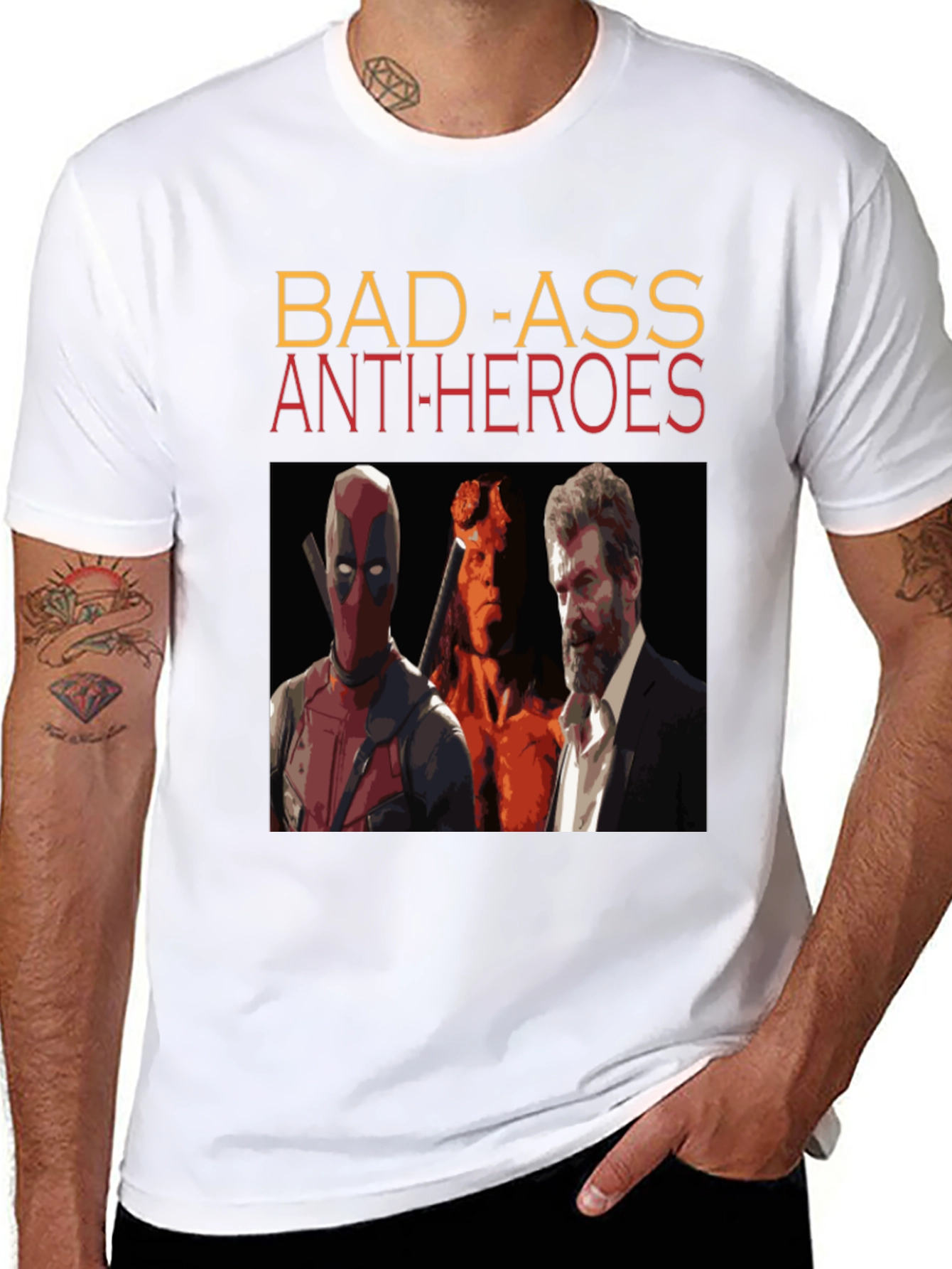 Bad-Ass Anti-Heroes Graphic T-Shirt