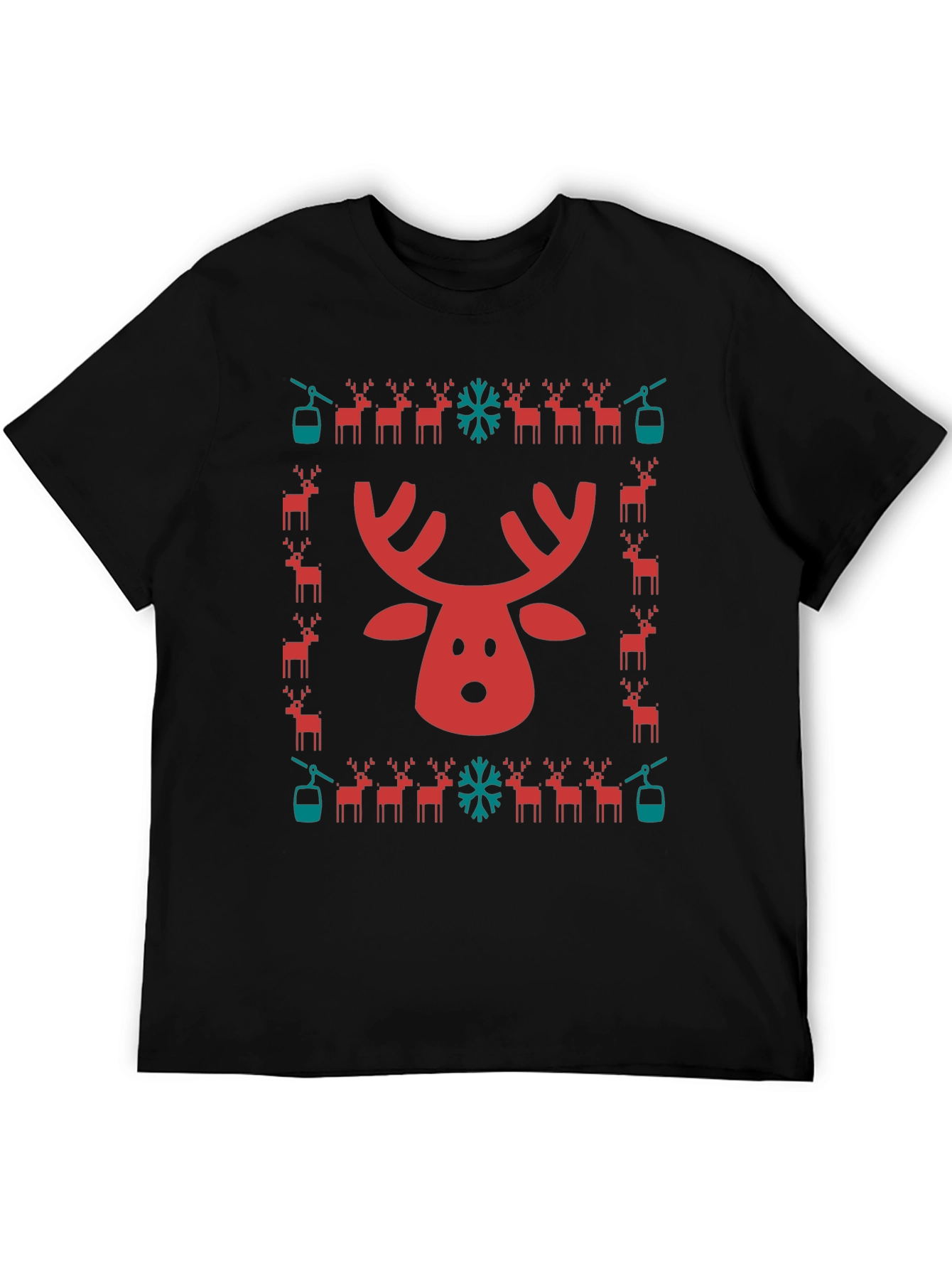 Holiday Ski Deer T-Shirt
