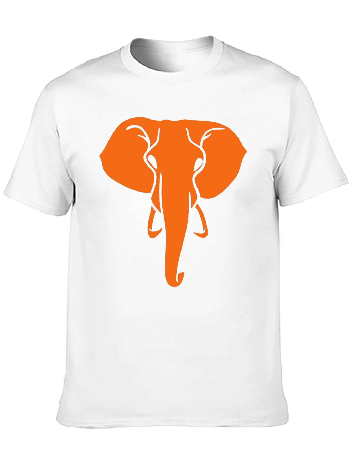 Elephant Graphic Tee - Black Cotton T-Shirt