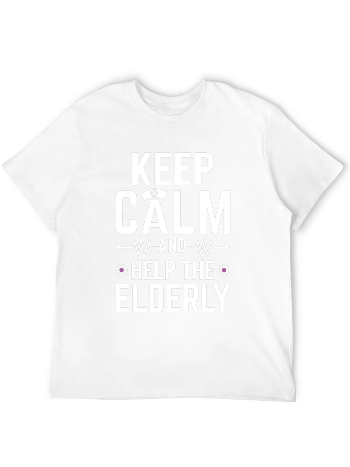 Keep Calm Help The Elderly Black T-Shirt