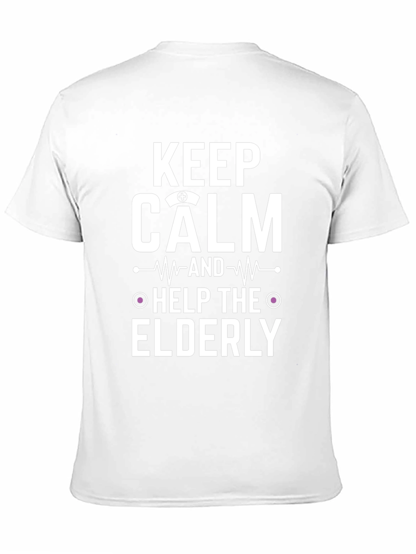 Keep Calm Help The Elderly Black T-Shirt