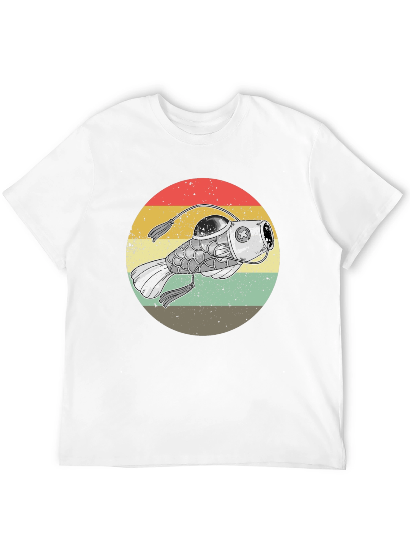 Retro Steampunk Fish T-Shirt - Unique Graphic Tee