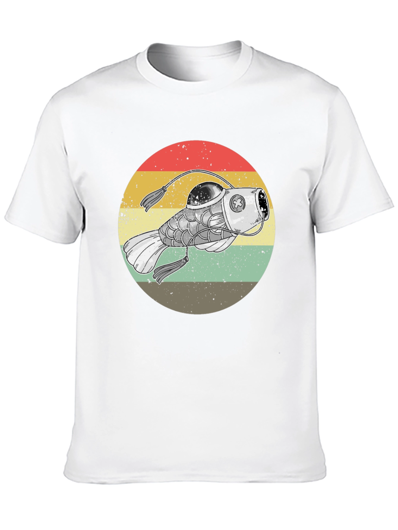Retro Steampunk Fish T-Shirt - Unique Graphic Tee