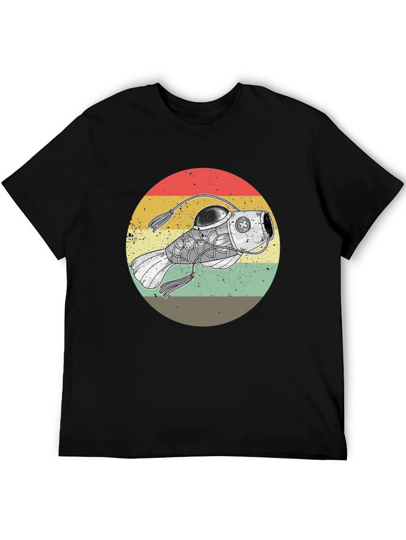 Retro Steampunk Fish T-Shirt - Unique Graphic Tee