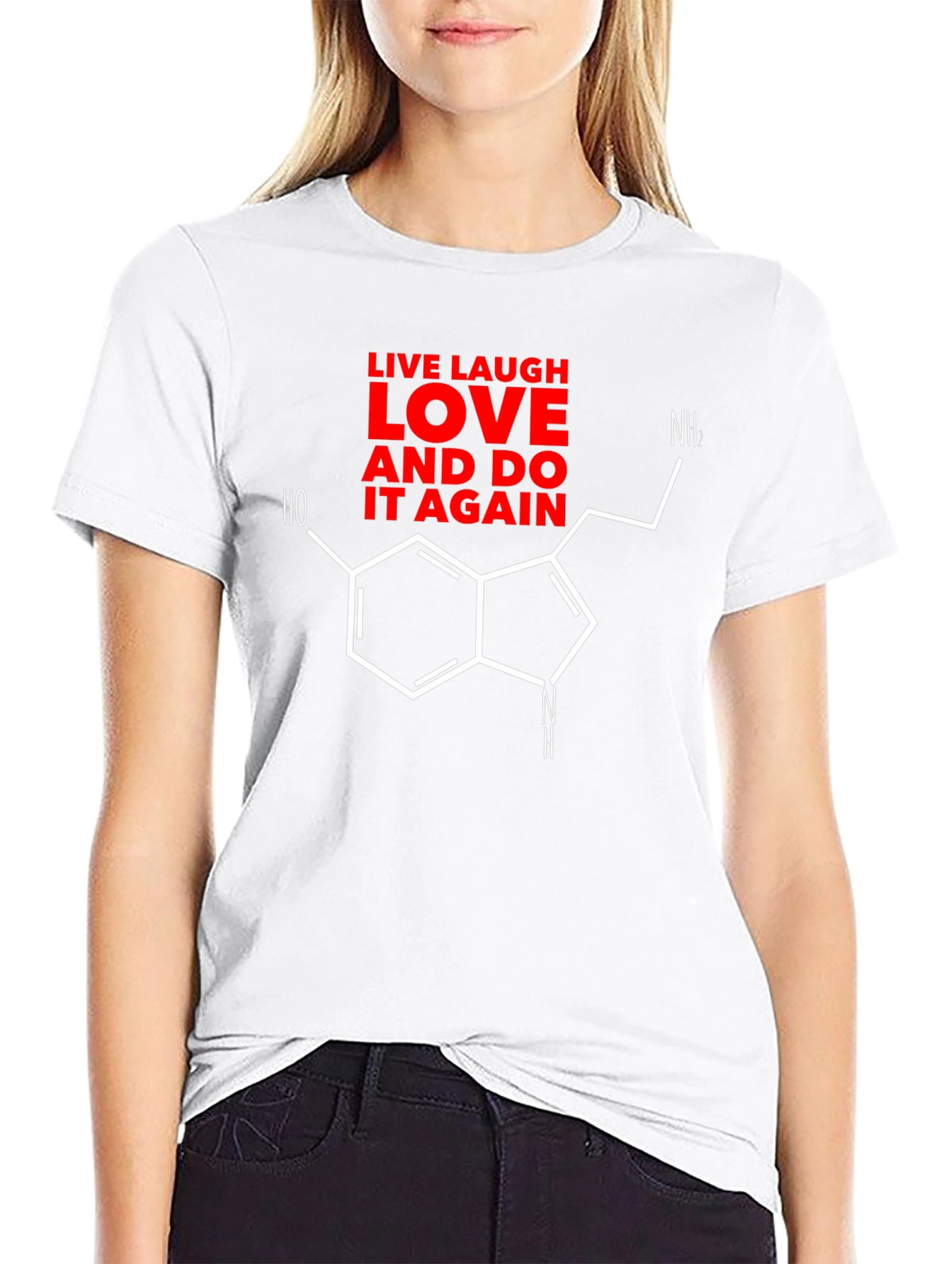 Live Laugh Love Molecule Graphic Tee