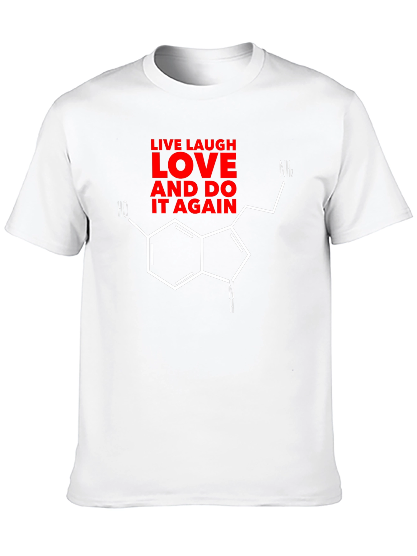 Live Laugh Love Molecule Graphic Tee