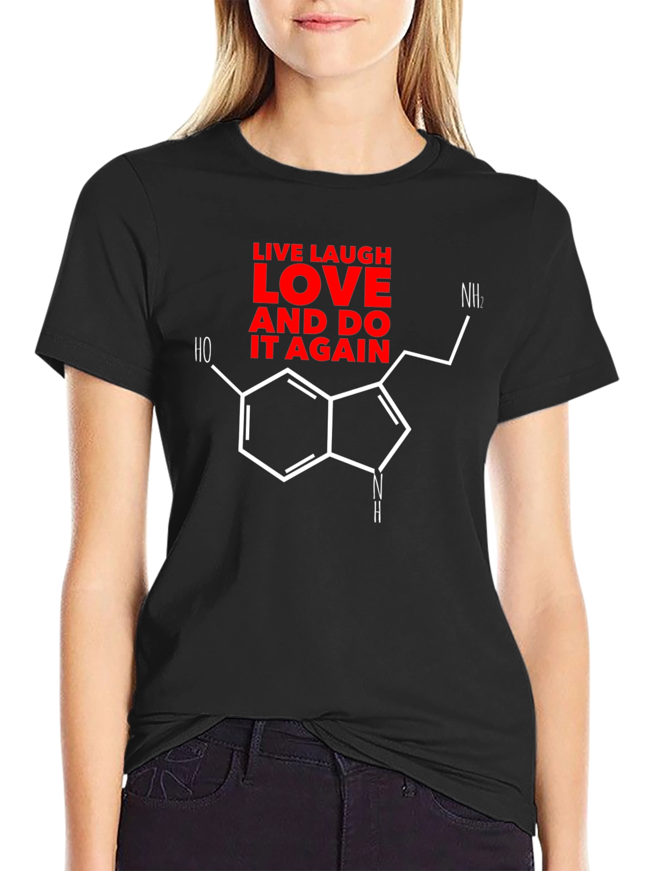 Live Laugh Love Molecule Graphic Tee