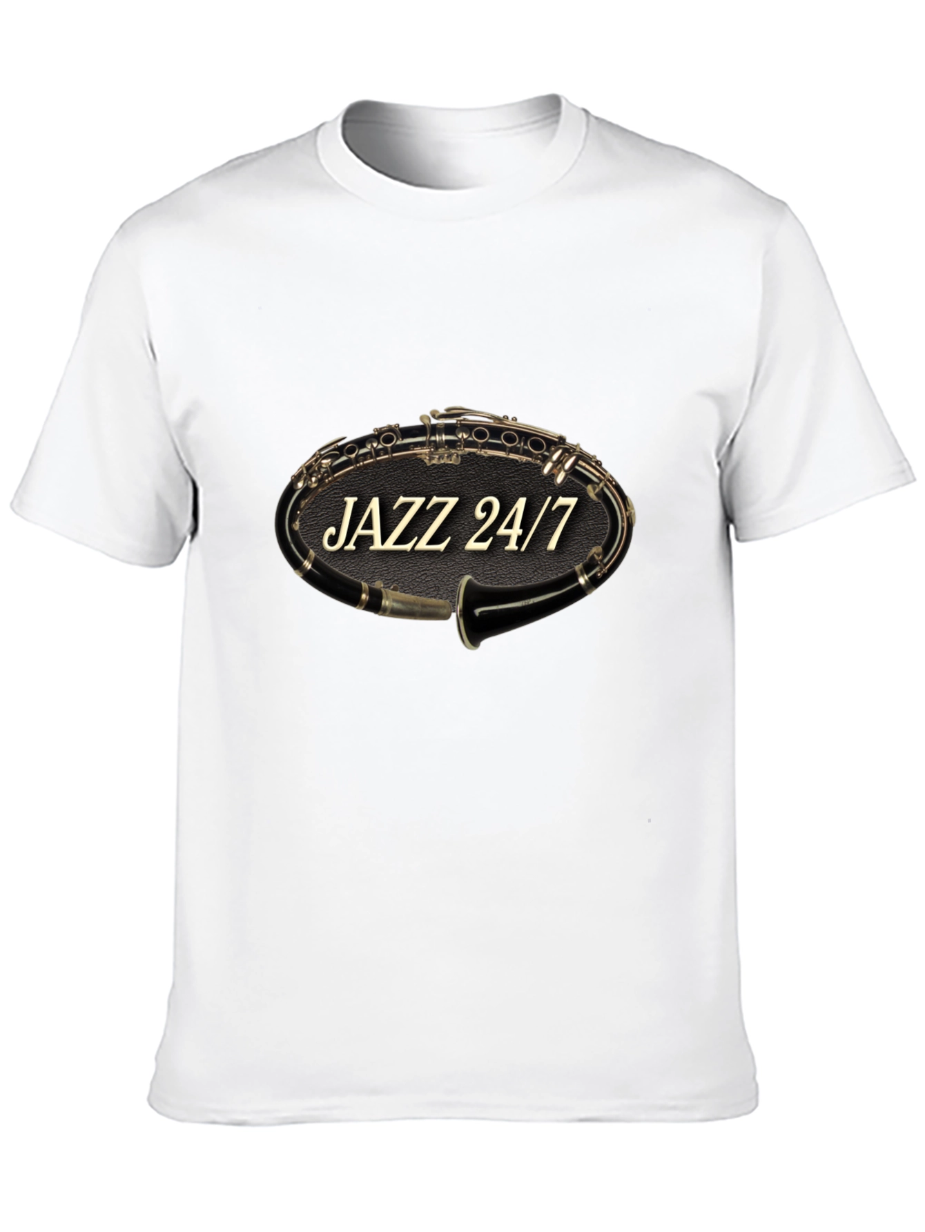 Jazz 24/7 Clarinet T-Shirt - Music Lover Tee