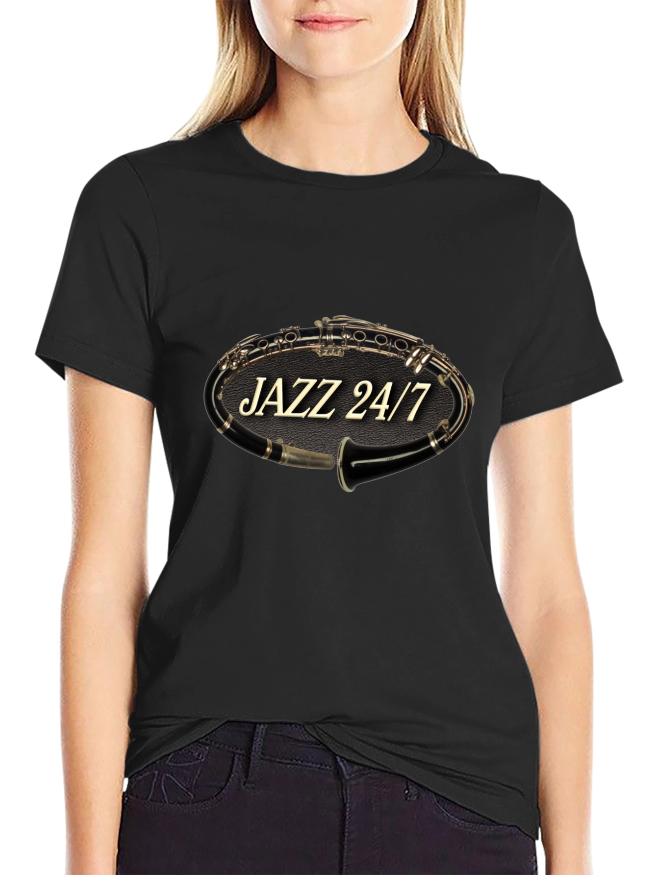 Jazz 24/7 Clarinet T-Shirt - Music Lover Tee