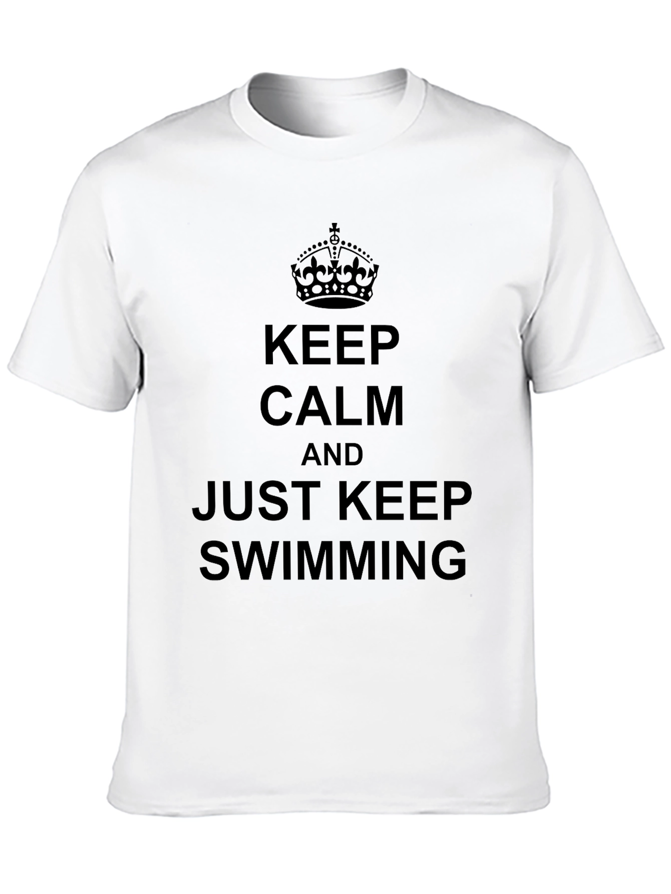 Keep Calm and Just Keep Swimming Graphic Tee