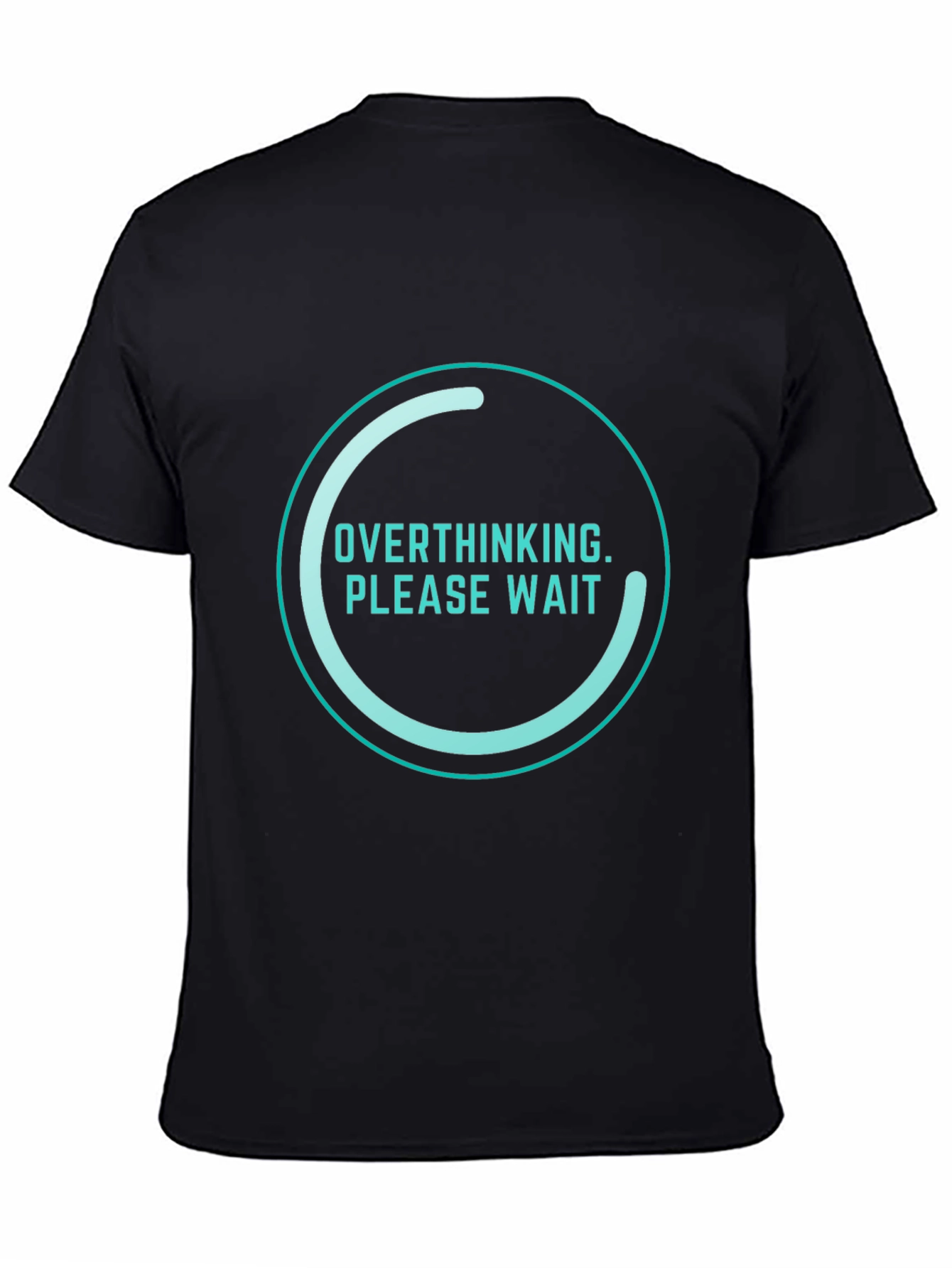 Overthinking Please Wait Funny Graphic T-Shirt