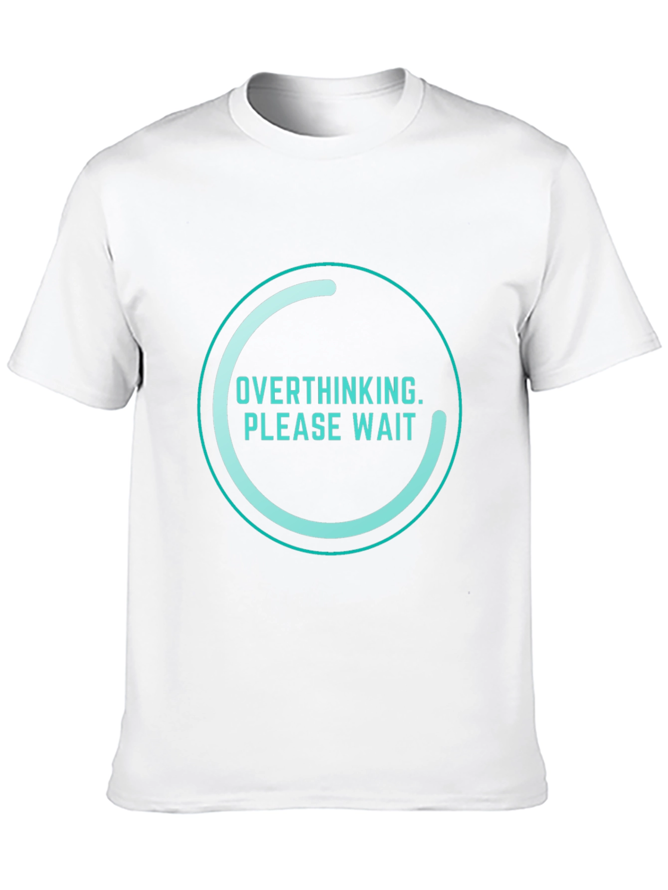 Overthinking Please Wait Funny Graphic T-Shirt