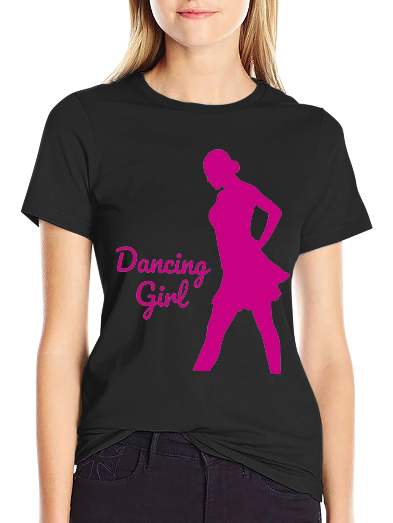 Dancing Girl Graphic T-Shirt