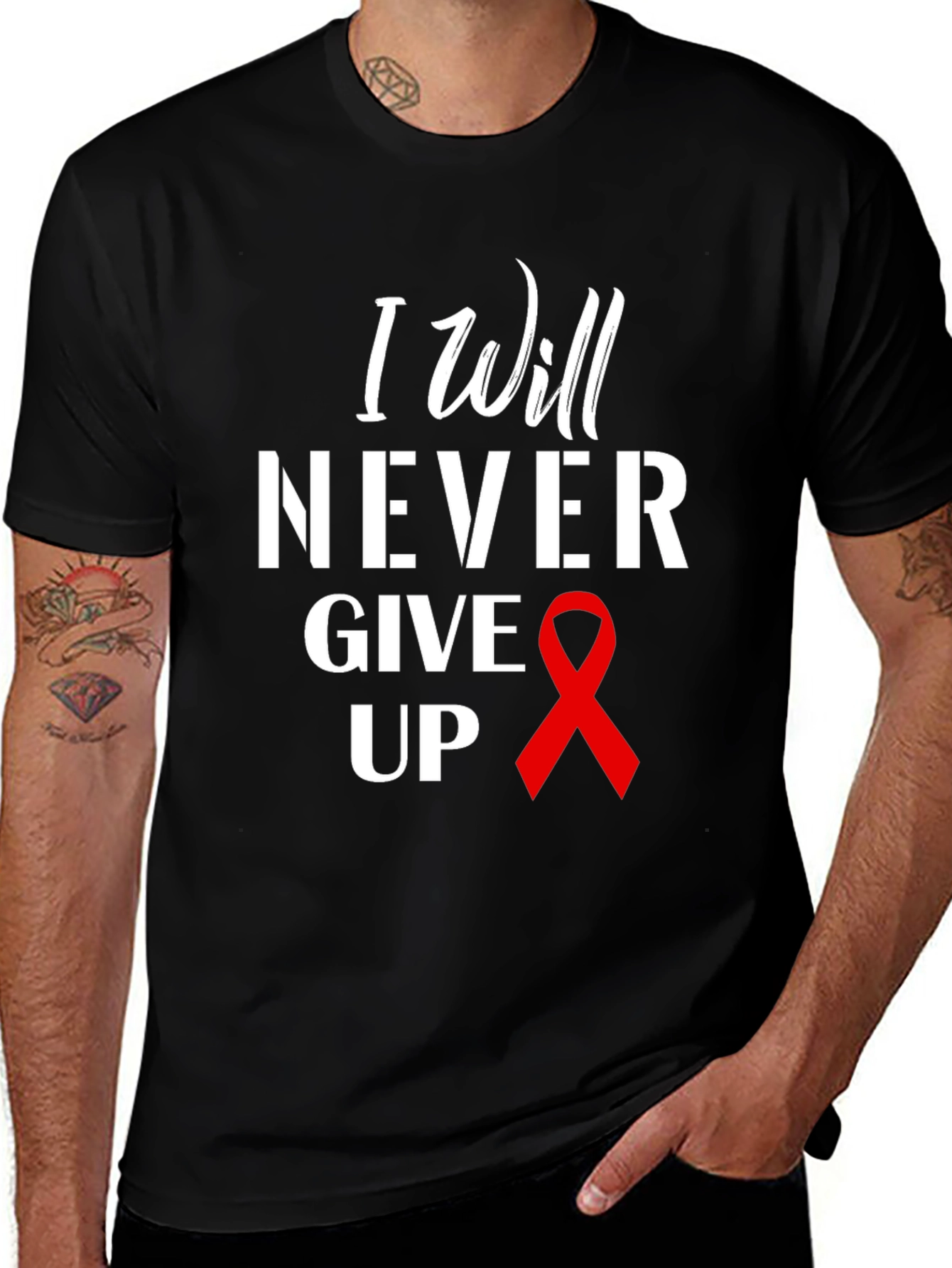 I Will Never Give Up T-Shirt