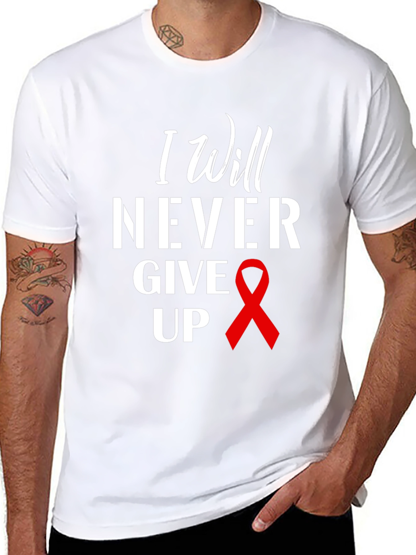 I Will Never Give Up T-Shirt
