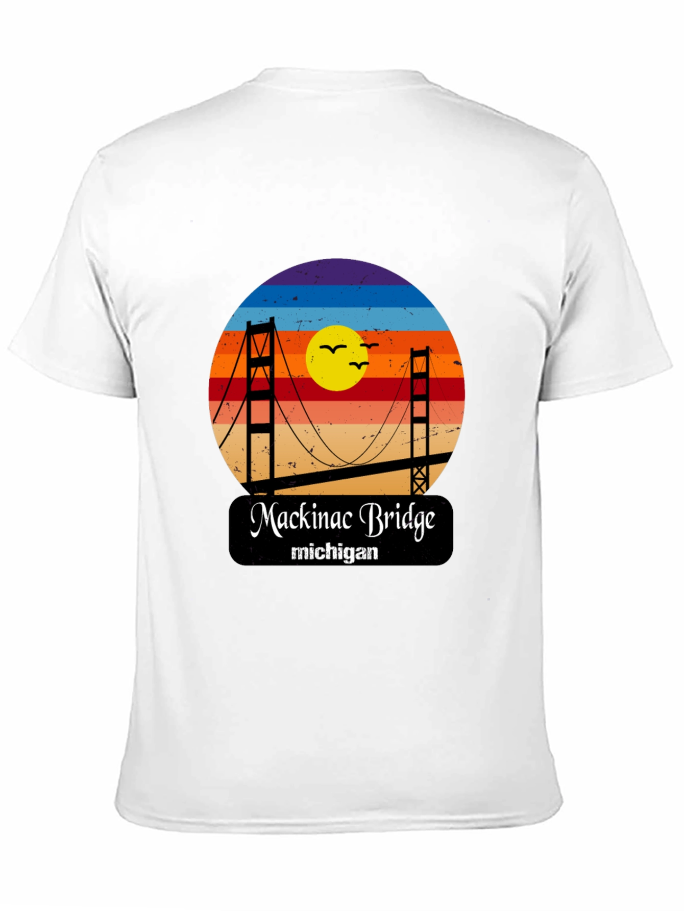 Mackinac Bridge Michigan Graphic T-Shirt