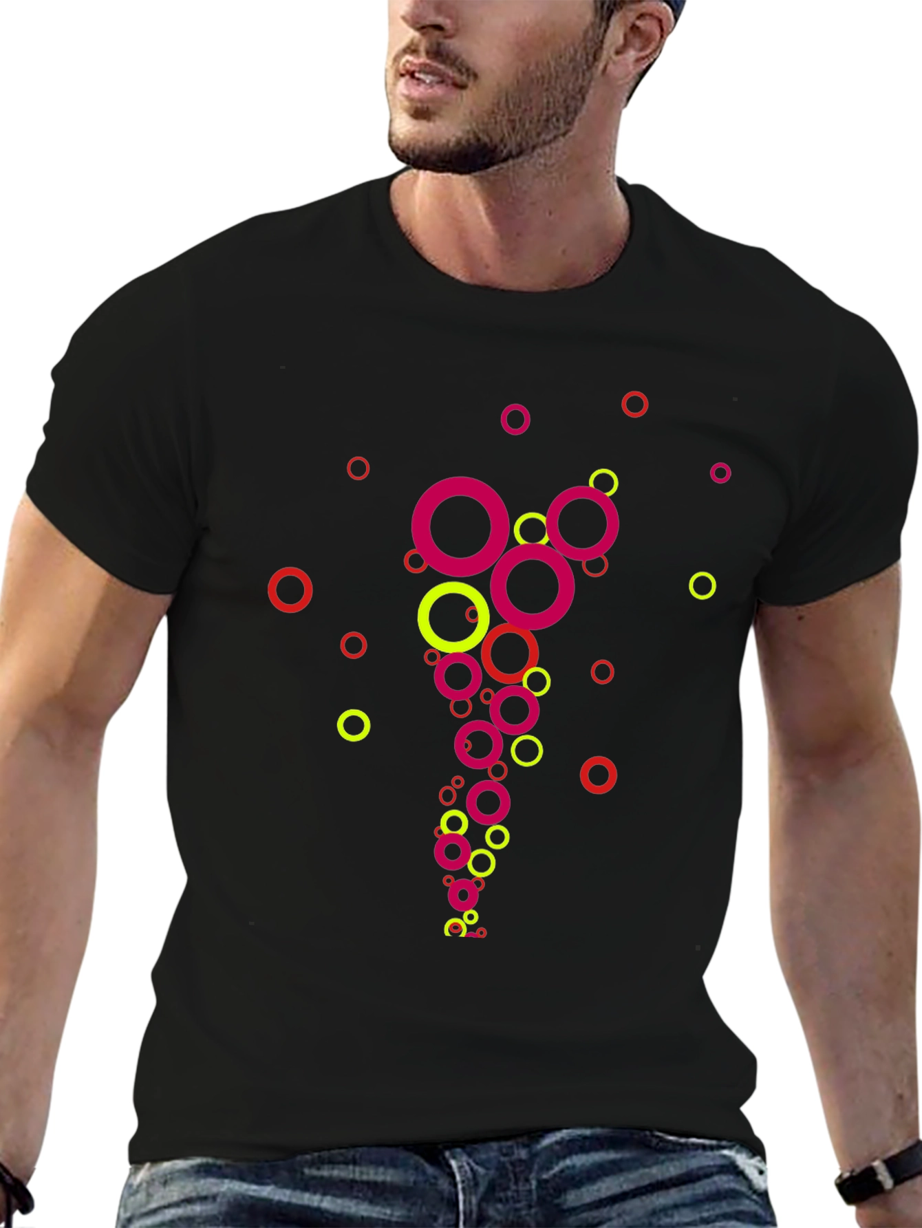 Abstract Circle Pattern T-Shirt