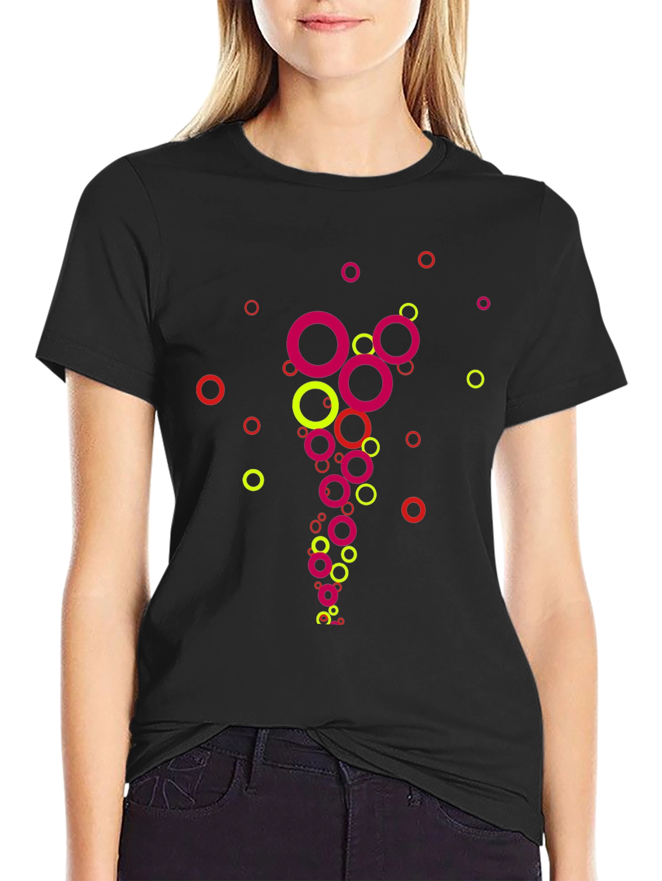 Abstract Circle Pattern T-Shirt
