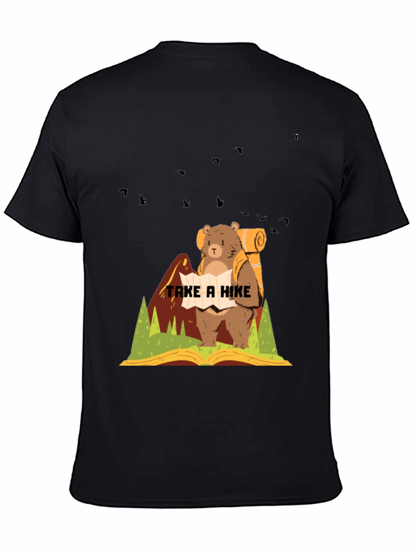 Hiking Bear Graphic T-Shirt - Adventure Ready!