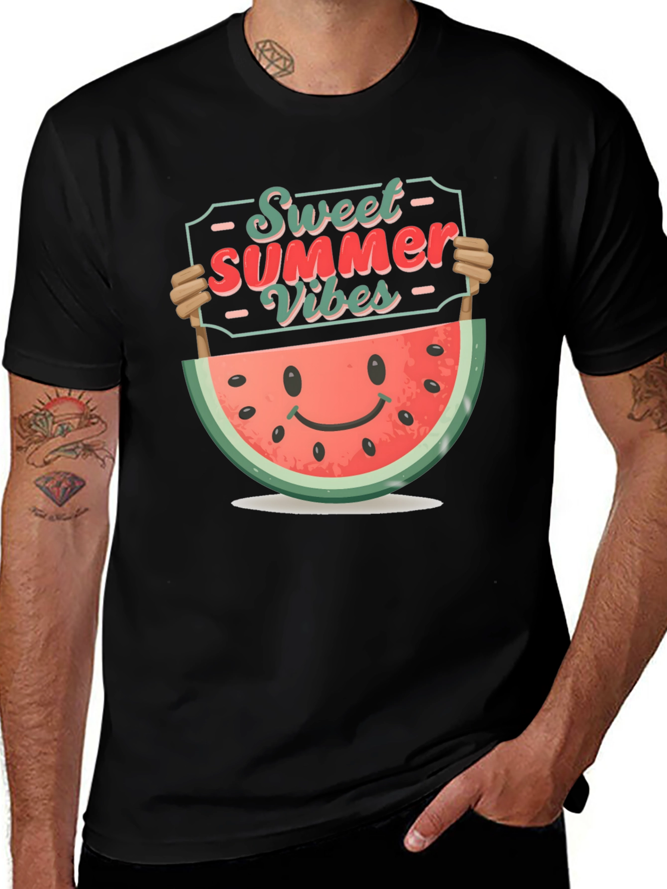 Sweet Summer Vibes Watermelon Graphic Tee