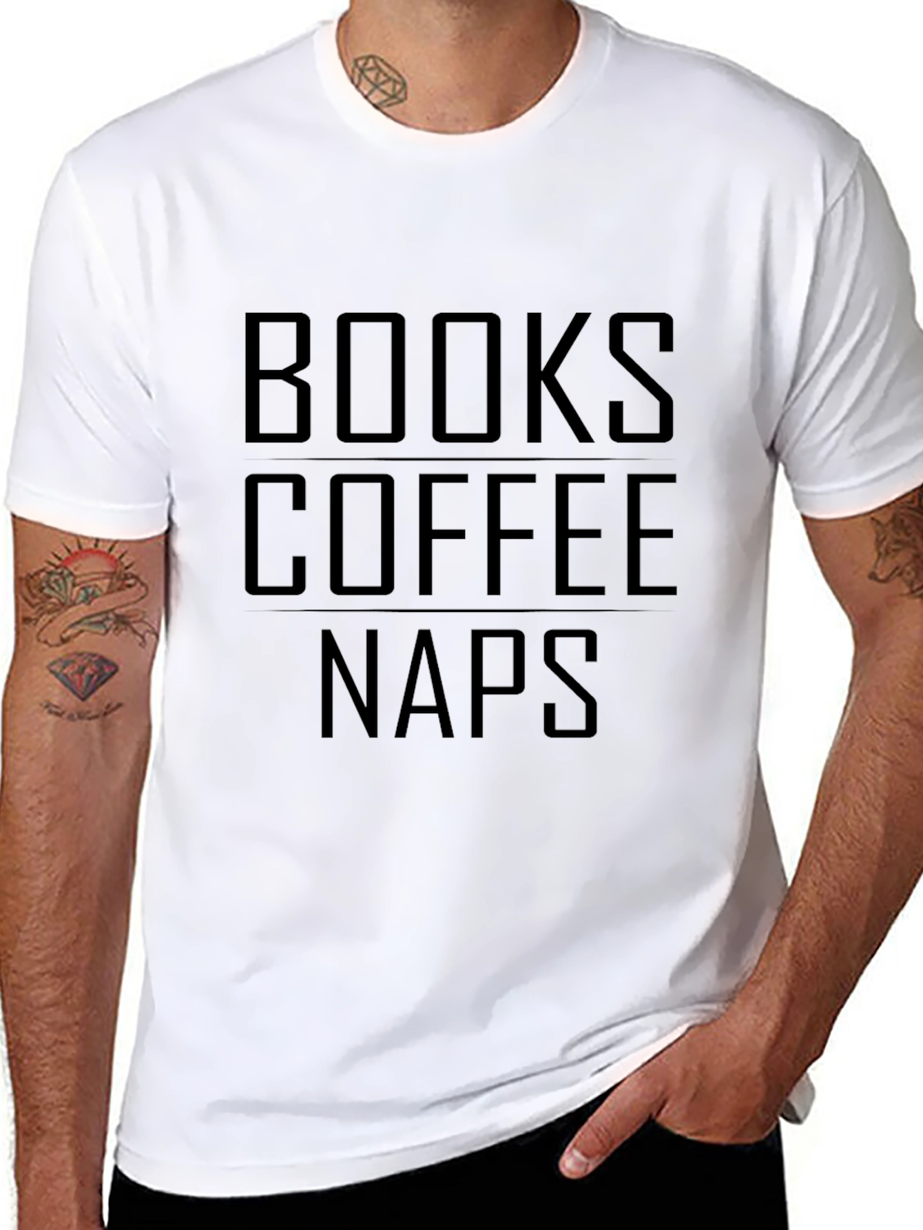 Books Coffee Naps T-Shirt - Comfort & Style