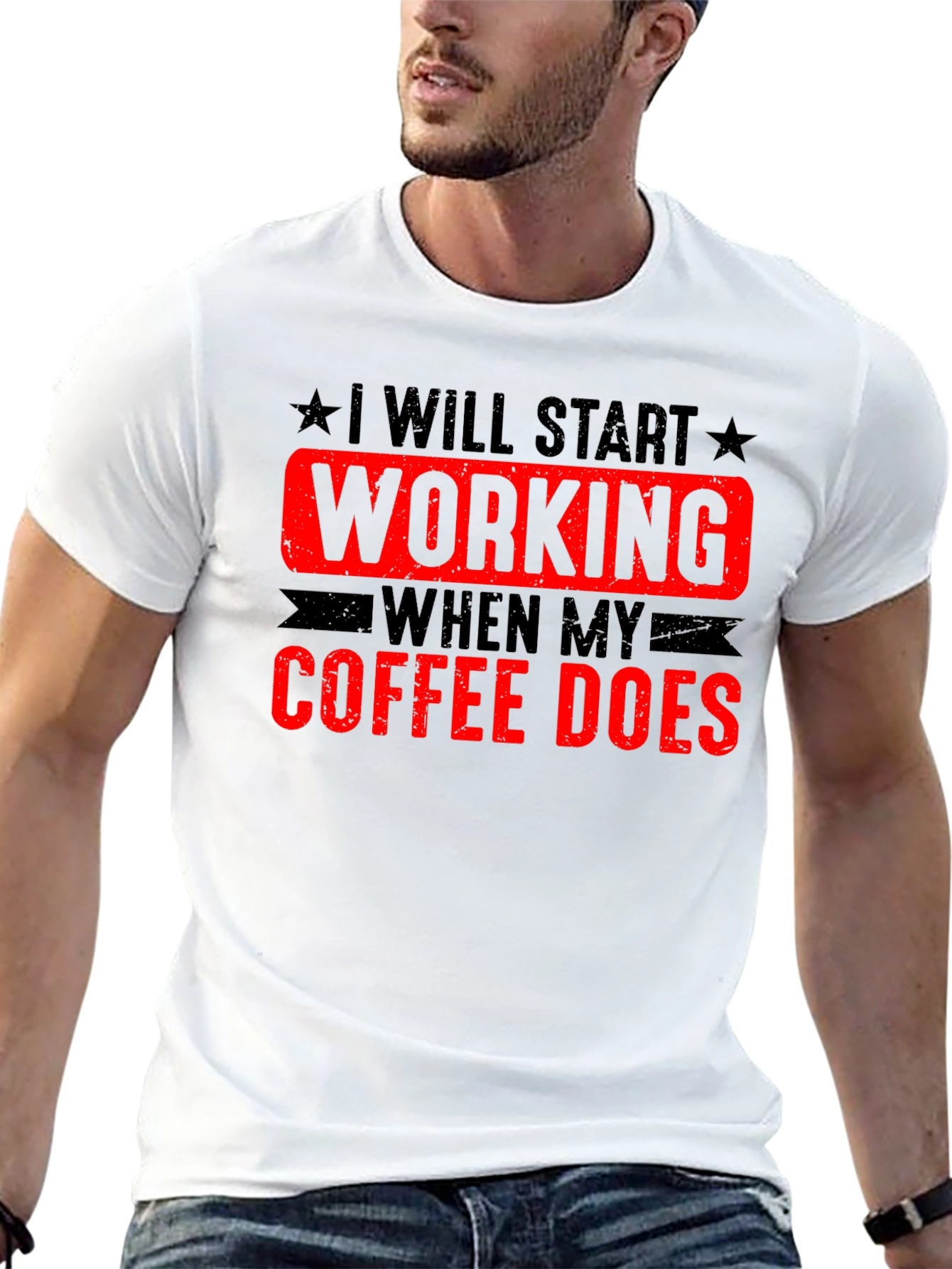 Coffee Does T-Shirt - Funny Work Tee