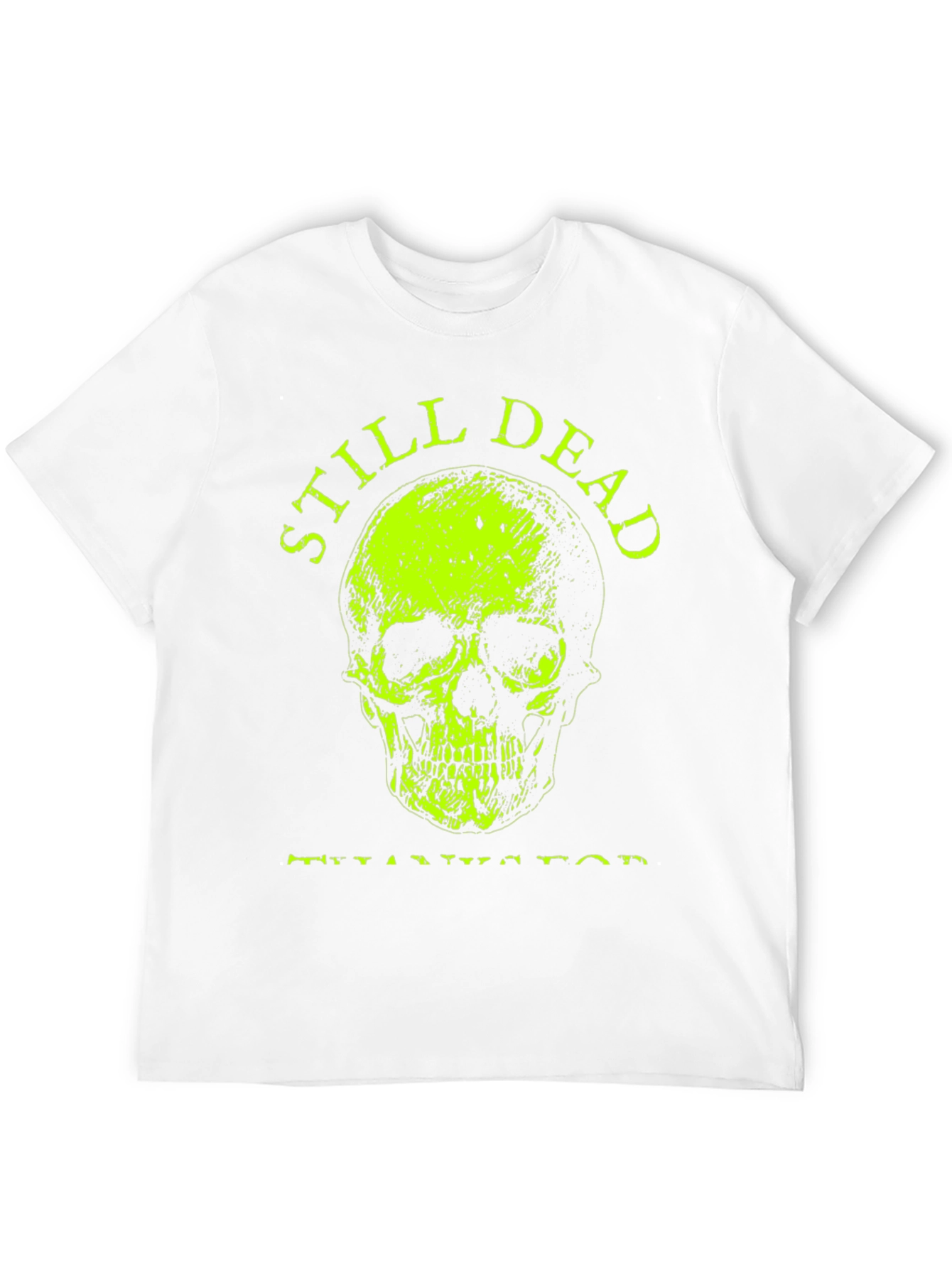 Still Dead Skull Graphic T-Shirt - Black