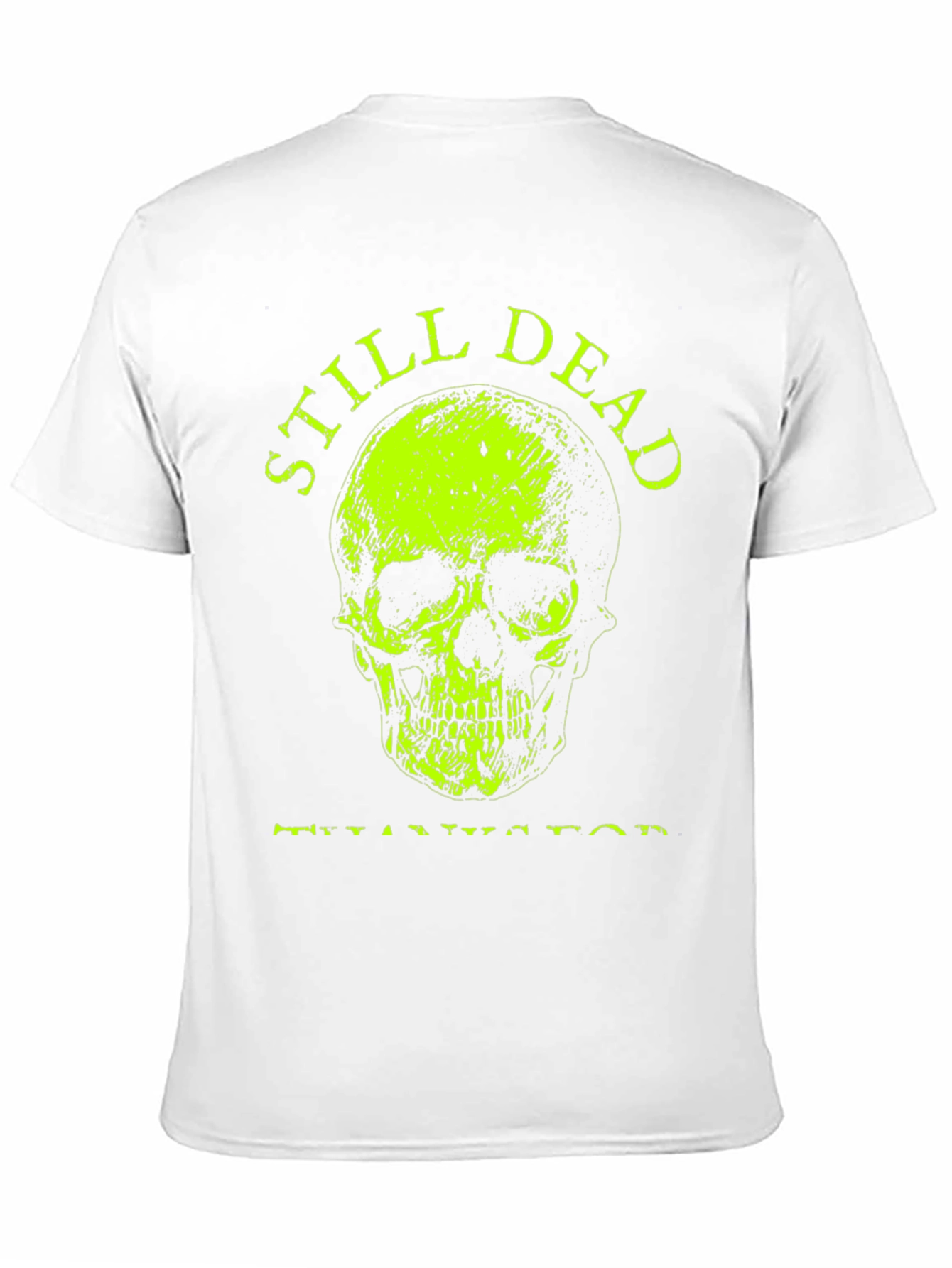 Still Dead Skull Graphic T-Shirt - Black