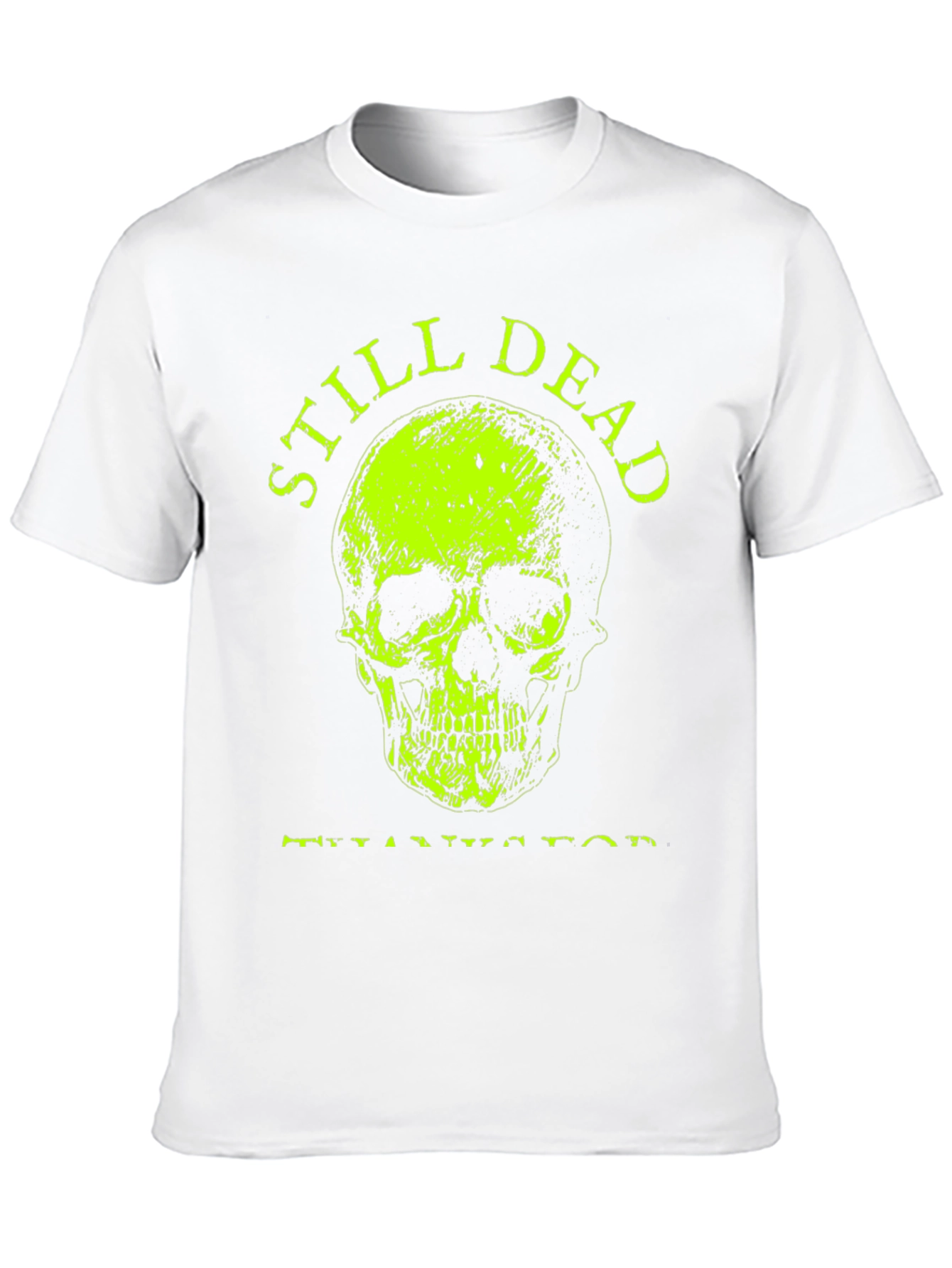 Still Dead Skull Graphic T-Shirt - Black