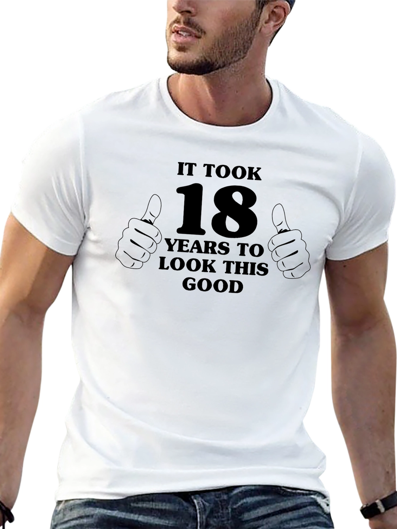 18 Years To Look This Good Graphic T-Shirt