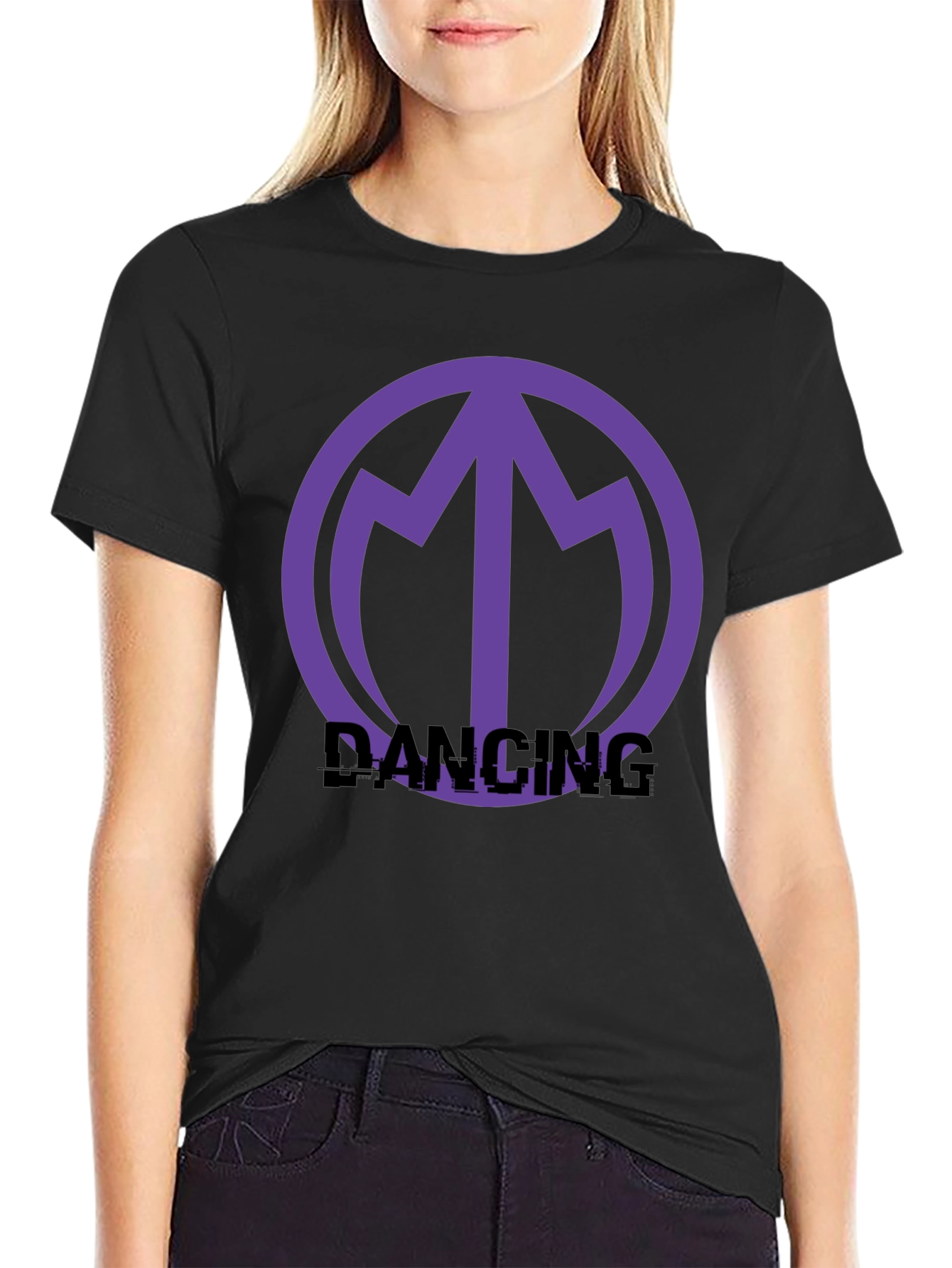 Dancing Logo Graphic Tee - Stylish Comfort