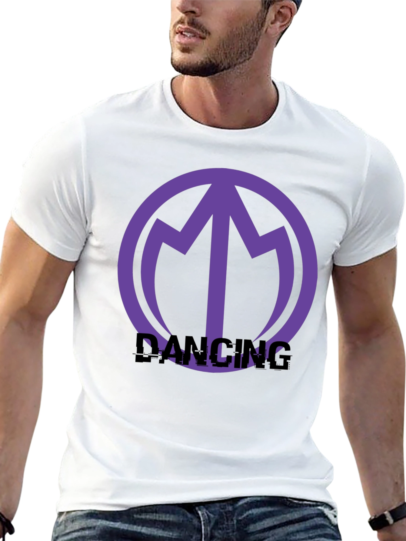 Dancing Logo Graphic Tee - Stylish Comfort