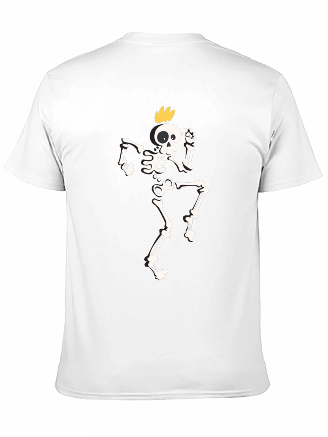 Funky Skeleton Graphic T-Shirt - Black
